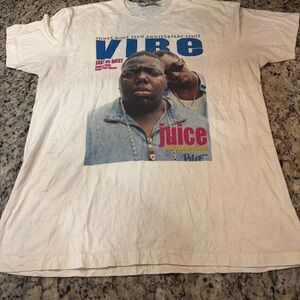 Vibe White Graphic Tee with Iconic Print